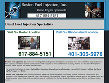 Tablet Screenshot of bostonfuelinjection.com